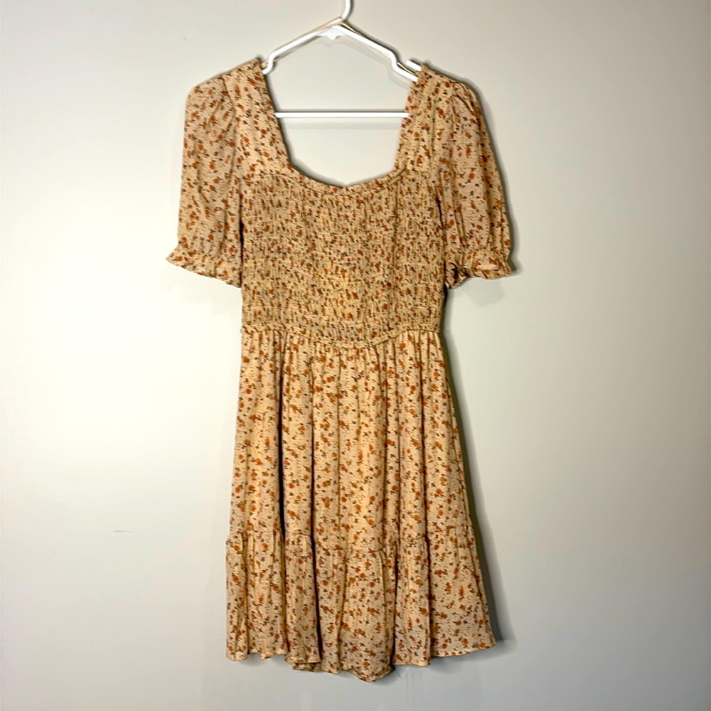 Floral Cream Dress